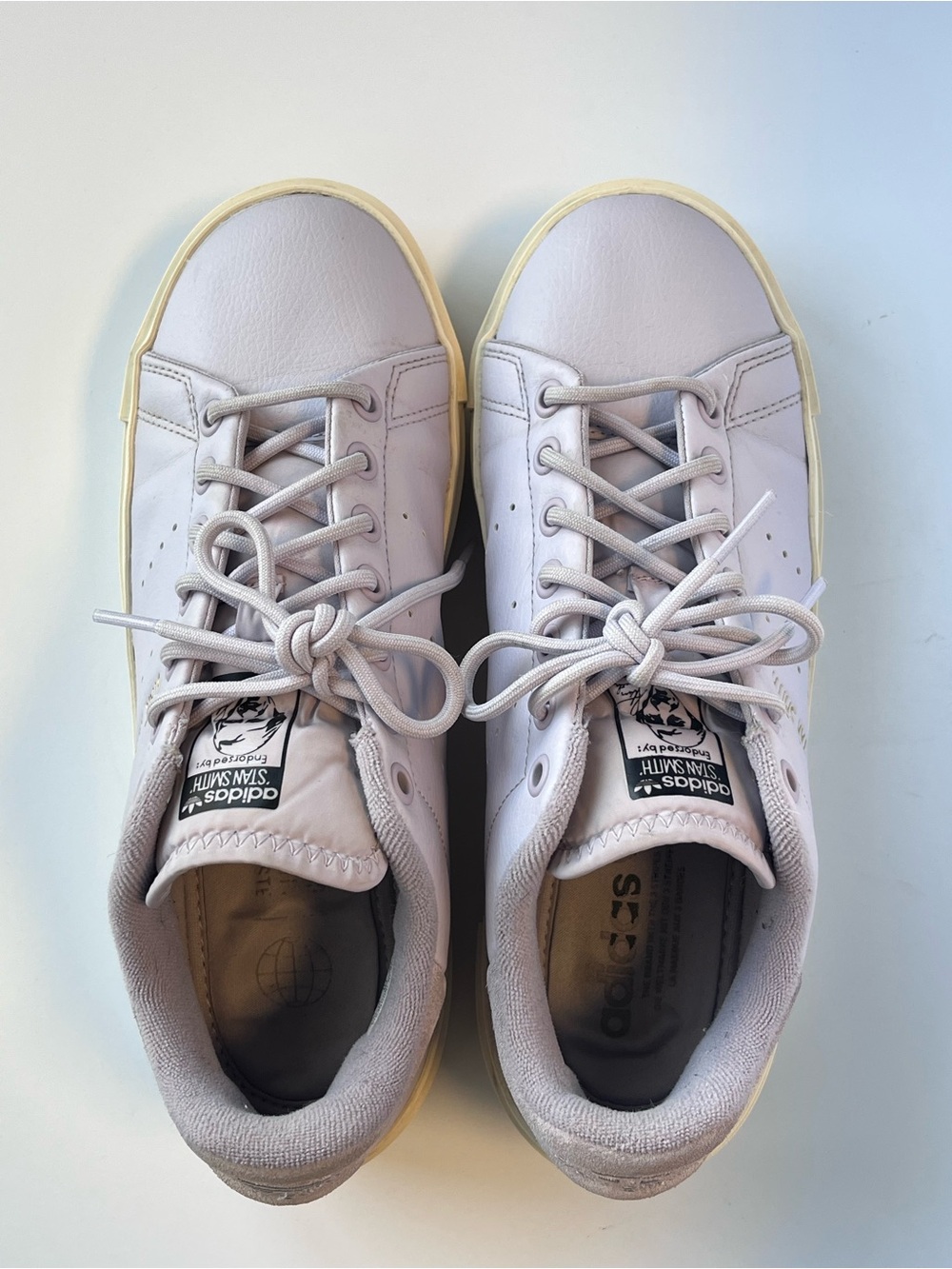 ADIDAS Stan Smith Bonega Lavender Platform Sneakers Women’s Size 8.5